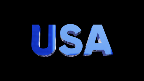 USA 3D LETTERS